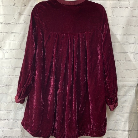 Free People Choose Me Crushed Velvet Tunic Dress Mini - XS - Picture 6 of 8